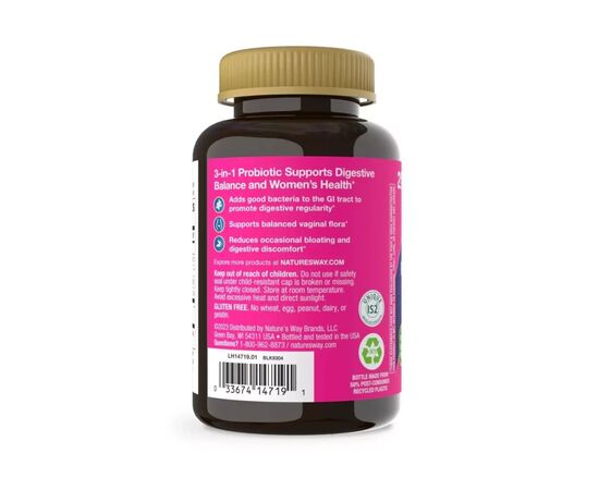 Витаминно-минеральный комплекс Nature's Way Пробиотики для женщин, вкус апельсина, Women''s Probiotic, 50 жев (NWY14719), изображение 3 Витаминно-минеральный комплекс Nature's Way Пробиотики для женщин, вкус апельсина, Women''s Probiotic, 50 жев (NWY14719), изображение 3
