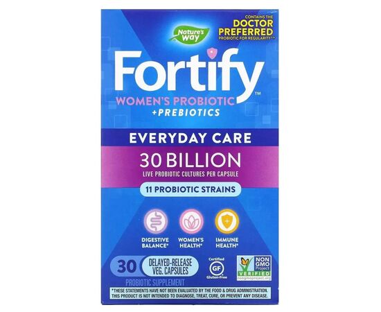 Витаминно-минеральный комплекс Nature's Way Пробиотики и пребиотик для женщин с отсроченным высво (NWY-10295), изображение 2 Витаминно-минеральный комплекс Nature's Way Пробиотики и пребиотик для женщин с отсроченным высво (NWY-10295), изображение 2