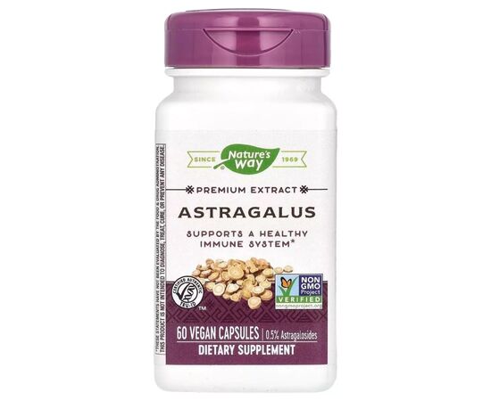 Травы Nature's Way Астрагал, премиум экстракт, Astragalus, Premium Extract, 60 вегетари (NWY-15383)