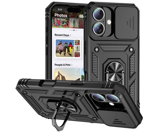 Чохол до мобільного телефона BeCover Military Apple iPhone 16 Plus Black (712154), зображення 6