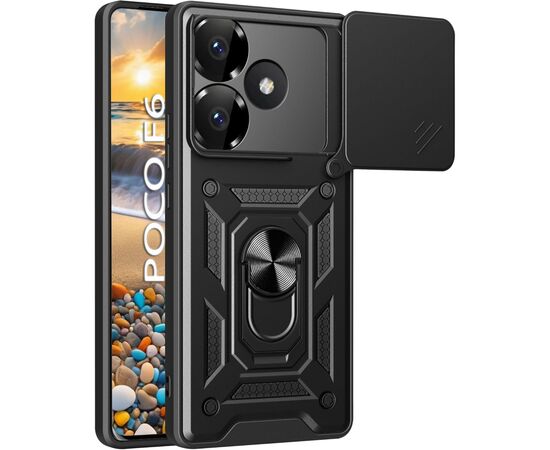 Чохол до мобільного телефона BeCover Military Poco F6 Black (712165)
