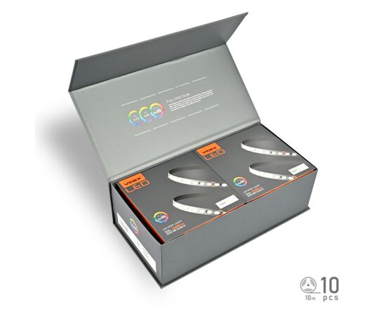 Світлодіодна стрічка Videx DC12V 120W 10M 2700K Ra98 IP20 (VL-LST28144-12122-B10)