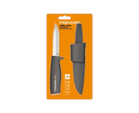Нож Fiskars с чехлом K40 (1001622), изображение 3 Нож Fiskars с чехлом K40 (1001622), изображение 3