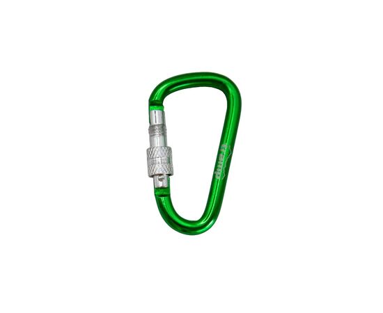 Карабин туристический Tramp Набір 10 шт з муфтою 7 cм Green (UTRA-302-green), изображение 2 Карабин туристический Tramp Набір 10 шт з муфтою 7 cм Green (UTRA-302-green), изображение 2