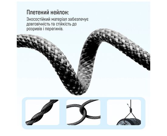 Дата кабель USB-C to Lightning 1.0m 27W black ColorWay (CW-CBPDCL061-BK), изображение 10 Дата кабель USB-C to Lightning 1.0m 27W black ColorWay (CW-CBPDCL061-BK), изображение 10