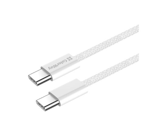 Дата кабель USB-C to USB-C 1.0m 60W 3.0А grey ColorWay (CW-CBPDCC061-GR), изображение 6 Дата кабель USB-C to USB-C 1.0m 60W 3.0А grey ColorWay (CW-CBPDCC061-GR), изображение 6