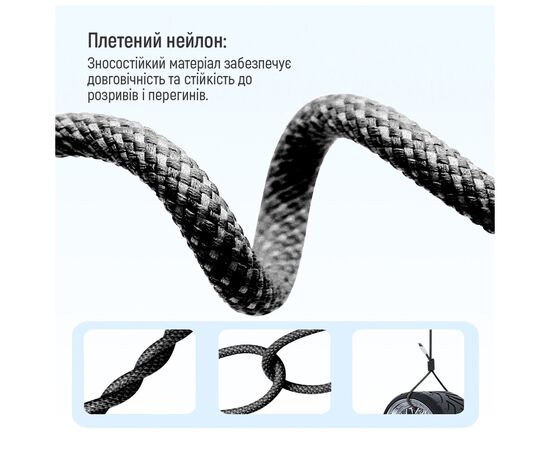 Дата кабель USB-C to USB-C 1.0m 60W 3.0А black ColorWay (CW-CBPDCC061-BK), изображение 8 Дата кабель USB-C to USB-C 1.0m 60W 3.0А black ColorWay (CW-CBPDCC061-BK), изображение 8