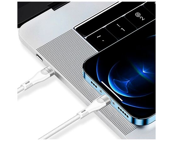 Дата кабель USB-C to USB-C 1.0m (PD Fast Charging 240W) 5А white ColorWay (CW-CBPDCC065-WT), изображение 11 Дата кабель USB-C to USB-C 1.0m (PD Fast Charging 240W) 5А white ColorWay (CW-CBPDCC065-WT), изображение 11