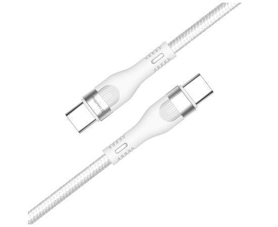 Дата кабель USB-C to USB-C 1.0m (PD Fast Charging 240W) 5А white ColorWay (CW-CBPDCC065-WT), изображение 2 Дата кабель USB-C to USB-C 1.0m (PD Fast Charging 240W) 5А white ColorWay (CW-CBPDCC065-WT), изображение 2