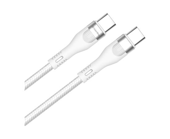 Дата кабель USB-C to USB-C 1.0m (PD Fast Charging 240W) 5А white ColorWay (CW-CBPDCC065-WT)