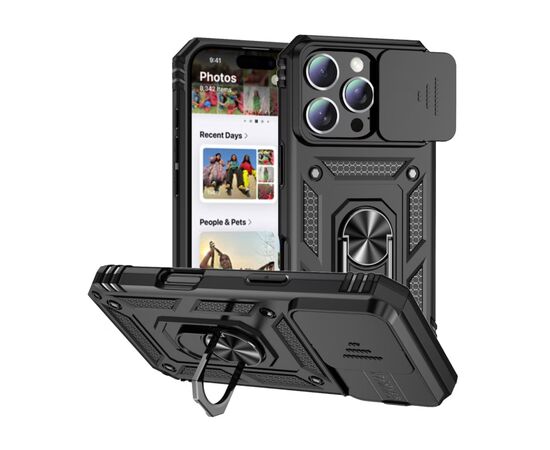 Чохол до мобільного телефона BeCover Military Apple iPhone 16 Pro Max Black (712156), зображення 6