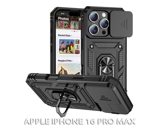 Чохол до мобільного телефона BeCover Military Apple iPhone 16 Pro Max Black (712156)