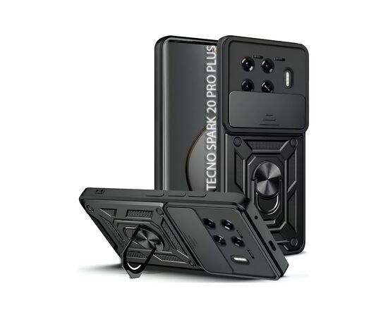 Чохол до мобільного телефона BeCover Military Tecno Spark 20 Pro Plus (KJ7) Black (712169)