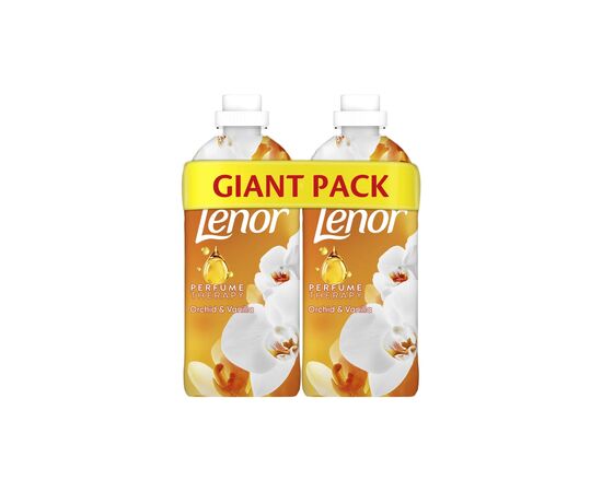 Кондиціонер для білизни Lenor Ванільна орхідея та золотий бурштин 2 x 1200 мл (8006540901830)
