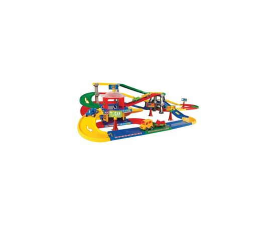 Игровой набор Wader Play Tracks Garage – паркинг с трассой (53080), изображение 2 Игровой набор Wader Play Tracks Garage – паркинг с трассой (53080), изображение 2