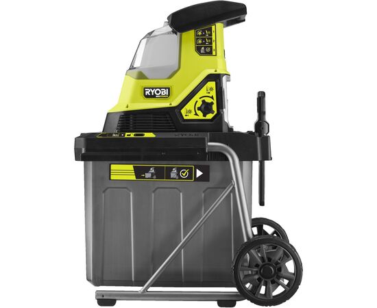 Садовый измельчитель Ryobi Max Power RY36SHX40-0 36В, 40мм, 55л, фреза низкошумная (без АКБ и ЗУ) (5133005451), изображение 2 Садовый измельчитель Ryobi Max Power RY36SHX40-0 36В, 40мм, 55л, фреза низкошумная (без АКБ и ЗУ) (5133005451), изображение 2