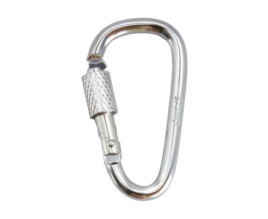 Карабін туристичний Tramp Набір 10 шт з муфтою 5 cм Silver (UTRA-299-silver)