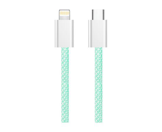 Дата кабель USB-C to Lightning 1.0m 27W green ColorWay (CW-CBPDCL061-G), изображение 6 Дата кабель USB-C to Lightning 1.0m 27W green ColorWay (CW-CBPDCL061-G), изображение 6