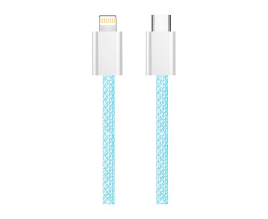 Дата кабель USB-C to Lightning 1.0m 27W blue ColorWay (CW-CBPDCL061-BL), изображение 7 Дата кабель USB-C to Lightning 1.0m 27W blue ColorWay (CW-CBPDCL061-BL), изображение 7