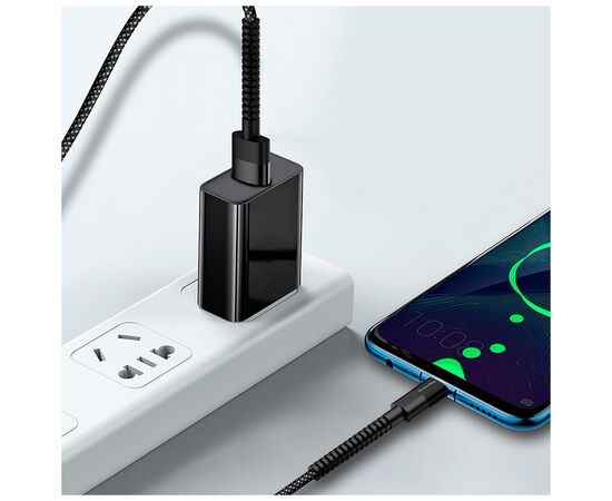 Дата кабель USB-C to USB-C 1.0m 2.4А black ColorWay (CW-CBUC063-BK), изображение 7 Дата кабель USB-C to USB-C 1.0m 2.4А black ColorWay (CW-CBUC063-BK), изображение 7