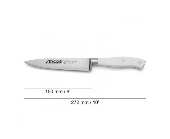 Кухонний ніж Arcos Riviera поварський 150 мм White (233424), зображення 2 Кухонний ніж Arcos Riviera поварський 150 мм White (233424), зображення 2