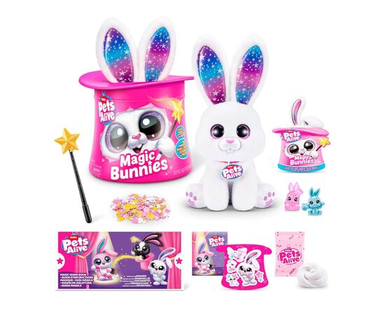 Интерактивная игрушка Pets & Robo Alive Кролик-волшебник (9549), изображение 7 Интерактивная игрушка Pets & Robo Alive Кролик-волшебник (9549), изображение 7