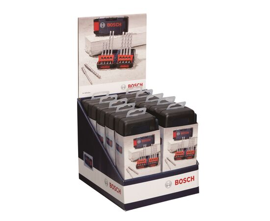 Набір свердл Bosch ударних по бетону SDS-Plus-3, 5-10мм, 8шт (2.607.019.903), зображення 2 Набір свердл Bosch ударних по бетону SDS-Plus-3, 5-10мм, 8шт (2.607.019.903), зображення 2