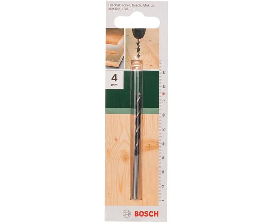 Сверло Bosch по дереву спиральное 4x45мм (2.609.255.201), изображение 4
