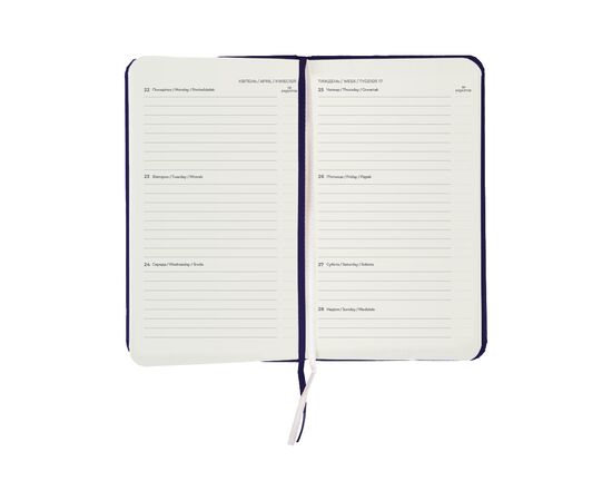 Еженедельник Axent датированный 2025 Pocket Strong 90х150 мм, синий (8508-25-02-A), изображение 3