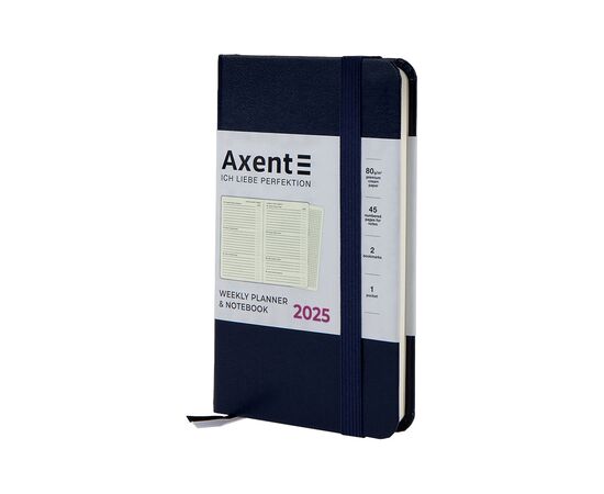 Еженедельник Axent датированный 2025 Pocket Strong 90х150 мм, синий (8508-25-02-A)