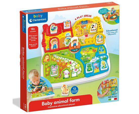 Развивающая игрушка Clementoni Baby Animal Farm (17716), изображение 3 Развивающая игрушка Clementoni Baby Animal Farm (17716), изображение 3