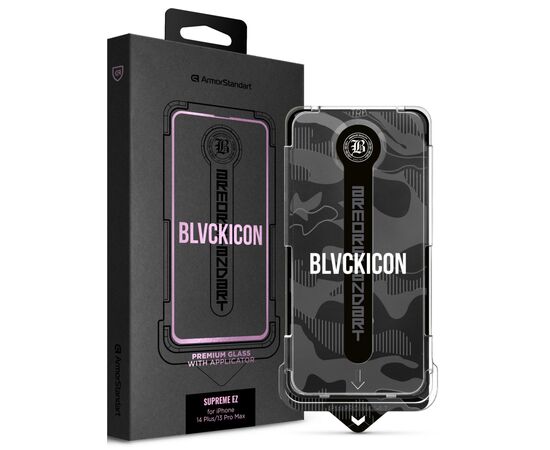 Стекло защитное Armorstandart Black Icon Supreme EZ iPhone 14 Plus/13 Pro Max (ARM79258)