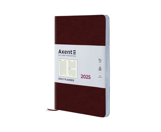 Еженедельник Axent датированный 2025 Partner City Soft 145х210 мм, коричневый (8821-25-05-A), изображение 2