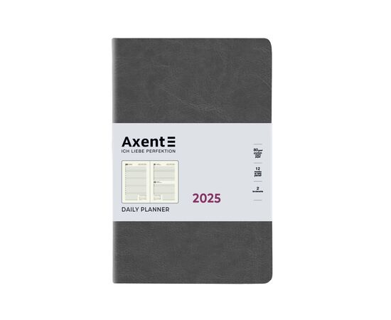 Еженедельник Axent датированный 2025 Partner City Soft 145х210 мм, серый (8821-25-06-A)