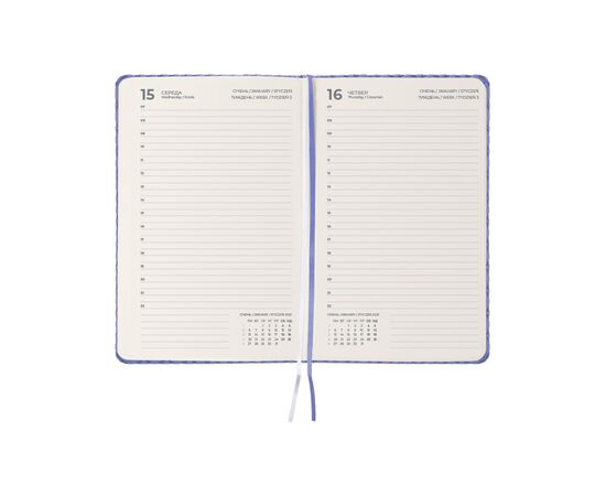 Еженедельник Axent датированный 2025 Partner Gently 145х210 мм, сиреневый (8822-25-02-A), изображение 3