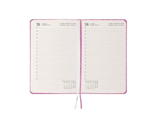 Еженедельник Axent датированный 2025 Partner Gently 145х210 мм, розовый (8822-25-03-A), изображение 3 Еженедельник Axent датированный 2025 Partner Gently 145х210 мм, розовый (8822-25-03-A), изображение 3