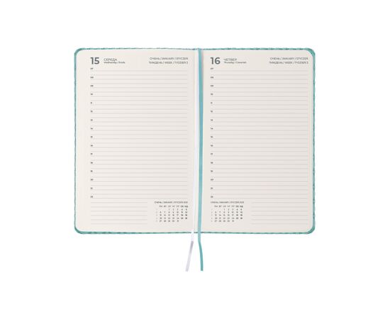 Еженедельник Axent датированный 2025 Partner Gently 145х210 мм, синяя вода (8822-25-04-A), изображение 3 Еженедельник Axent датированный 2025 Partner Gently 145х210 мм, синяя вода (8822-25-04-A), изображение 3