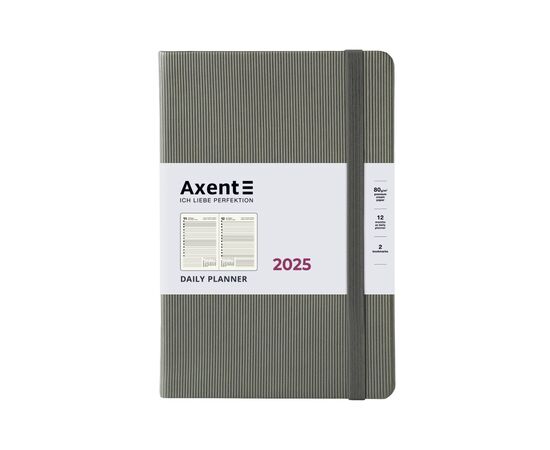 Тижневик Axent датований 2025 Partner Lines 145х210 мм, сірий (8815-25-03-A)