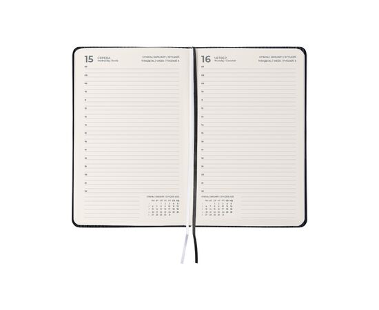 Еженедельник Axent датированный 2025 Partner Lines 145х210 мм, черный (8815-25-01-A), изображение 3 Еженедельник Axent датированный 2025 Partner Lines 145х210 мм, черный (8815-25-01-A), изображение 3