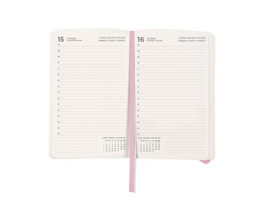 Еженедельник Axent датированный 2025 Partner Soft Skin 145х210 мм, пудровый (8810-25-24-A), изображение 2