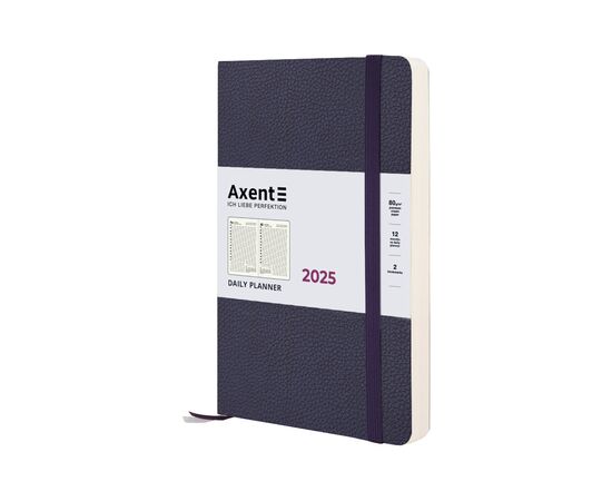 Тижневик Axent датований 2025 Partner Soft Skin 145х210 мм, синій (8810-25-02-A)