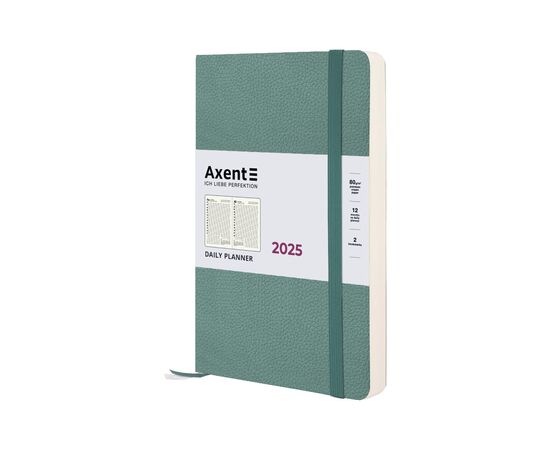 Еженедельник Axent датированный 2025 Partner Soft Skin 145х210 мм, серо-лазурный (8810-25-48-A)