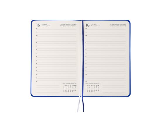 Еженедельник Axent датированный 2025 Partner Strong 145х210 мм, классический синий (8819-25-38-A), изображение 3 Еженедельник Axent датированный 2025 Partner Strong 145х210 мм, классический синий (8819-25-38-A), изображение 3