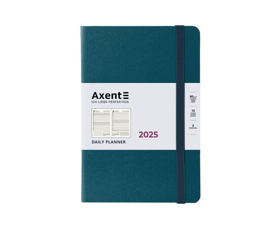 Еженедельник Axent датированный 2025 Partner Strong 145х210 мм, малахитовый (8819-25-31-A)