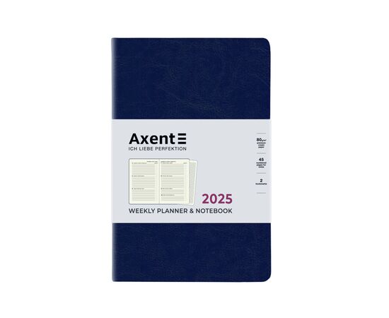 Еженедельник Axent датированный 2025 Partner City Soft 125х195 мм, синий (8521-25-02-A), изображение 8