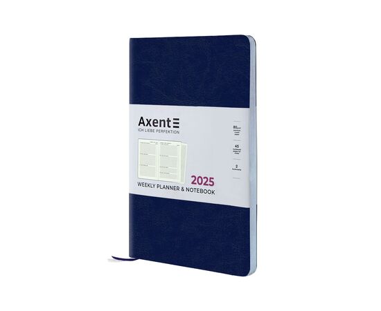 Еженедельник Axent датированный 2025 Partner City Soft 125х195 мм, синий (8521-25-02-A)