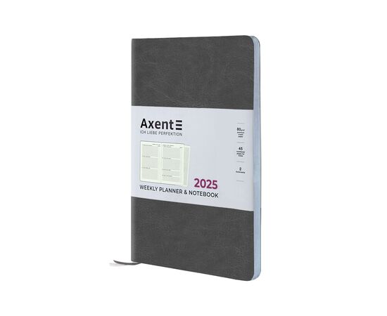 Тижневик Axent датований 2025 Partner City Soft 125х195 мм, сірий (8521-25-06-A)