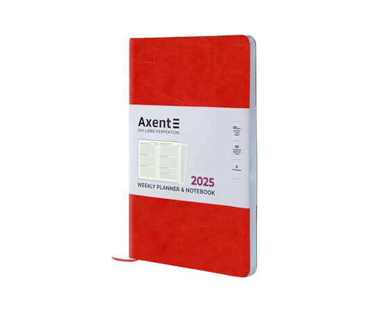 Еженедельник Axent датированный 2025 Partner City Soft 125х195 мм, красный (8521-25-03-A), изображение 7 Еженедельник Axent датированный 2025 Partner City Soft 125х195 мм, красный (8521-25-03-A), изображение 7