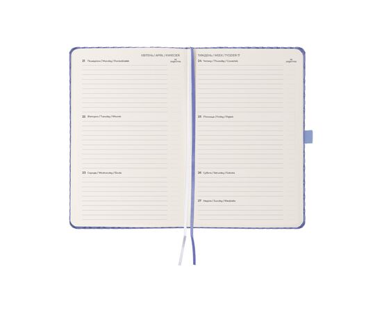 Еженедельник Axent датированный 2025 Partner Gently 125х195 мм, сиреневый (8522-25-02-A), изображение 3