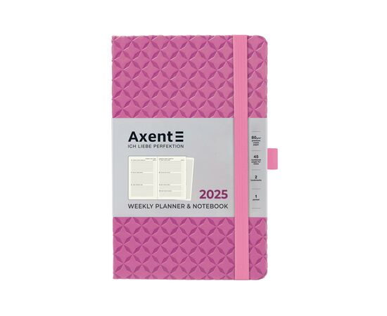 Еженедельник Axent датированный 2025 Partner Gently 125х195 мм, розовый (8522-25-03-A), изображение 2